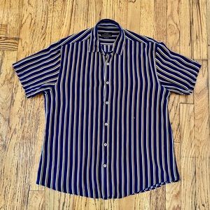 Zara Relaxed Fit Striped Burton Down Shirt